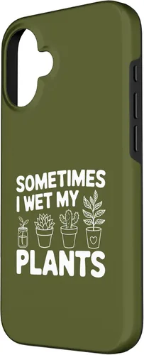 Vista 2 de iPhone 16 Funny Gardening Women Plant Parent Gift Wet My Plants Men Case