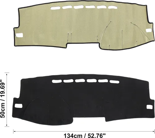 Vista 6 de X AUTOHAUX Cubierta del tablero del coche antideslizante Mat Protector alfombra para Toyota Corolla 2009 2010 2011 2012 2013