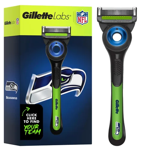Vista 21 de Gillette Labs Special NFL 49ers Edition Shaving Razor for Men - 1 Handle, 1 Razor Blade Refill, Perfect for Game Day Grooming, GilletteLabs with