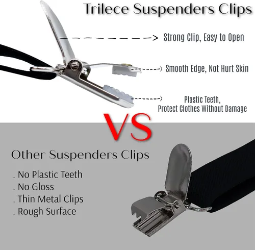 Vista 3 de trilece Suspenders for Boys,Kids,Toddler,Girls,Infants and Baby - Adjustable Y Back Child Suspenders Strong Clips