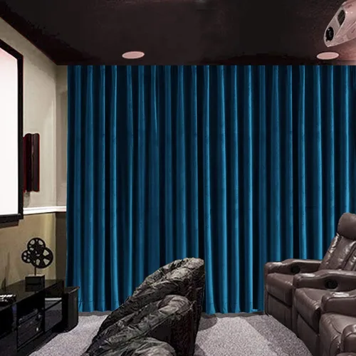 Vista 20 de cololeaf Panel de cortinas opacas de terciopelo con forro para cine en casa, cortina de ganchos planos para barra transversal o pista, 100 pulgadas