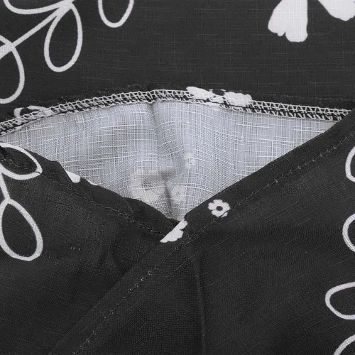 Vista 7 de SMIDOW Pantalones capri para mujer, algodón y lino, pierna ancha, pantalones capri casuales de verano, pantalones recortados para playa, cintura