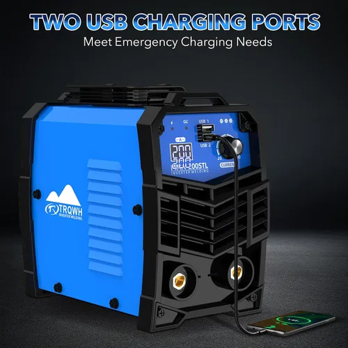 Vista 3 de TRQWH Mini máquina de soldadura – 200 A 110 V Máquina de soldadura portátil con 20 varillas pequeña máquina soldadora con inversor IGBT arranque