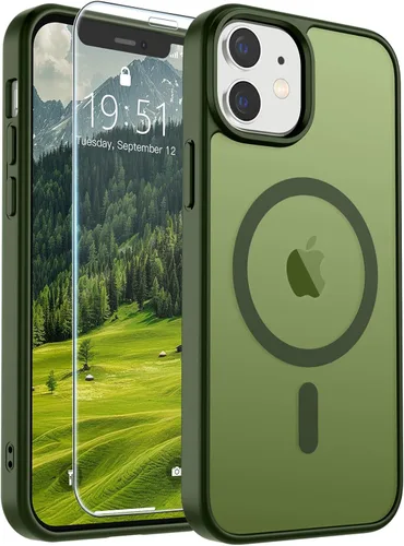 Vista 238 de SUPFINE Funda magnética para iPhone SE 2022 (3ª)/2020 (2ª), iPhone 8 (compatible con MagSafe) (protección contra caídas de grado militar), funda