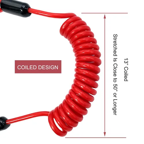 Vista 4 de Interruptor de parada de emergencia para motor de barco de repuesto para Yamaha Jet Ski WaveRunner WaveVenture WaveRaider WaveJammer WaveBlaster