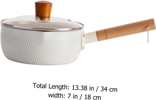 Vista 2 de 1 juego de sartén antiadherente multifuncional olla de cocina para guisos de fideos instantáneos y comida mango ergonómico fácil de limpiar tapa