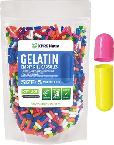 Vista 20 de XPRS Nutra Cápsulas vacías tamaño 5 – 100 cápsulas de gelatina vacías transparentes muy pequeñas – Pastillas de relleno de cápsulas de bricolaje