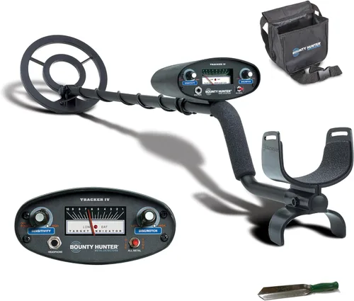 Vista 12 de Detector de Metales Bounty Hunter Tracker IV – Diseñado para Adultos y Niños con Bobina Impermeable de 8 Pulgadas, Alta Precisión, 3 Modos
