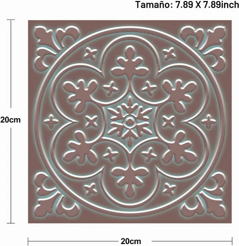 Vista 5 de SVNOOC Adhesivos de azulejos de pared despegar y pegar, calcomanías para salpicadero, azulejos para el hogar para cocina/sala de estar/baño