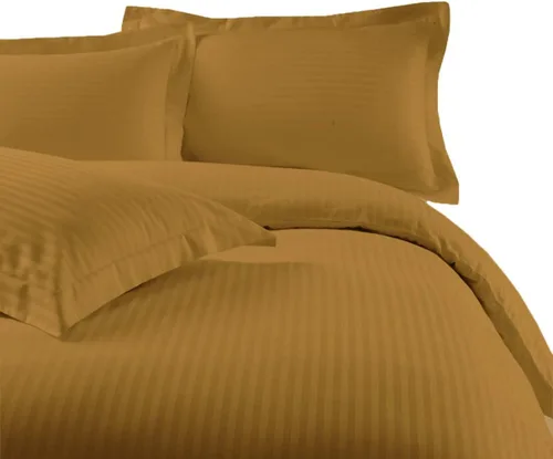 Vista 9 de sheetsnthings Juego de ropa de cama a rayas de 300 hilos, 100% algodón, 5 piezas, tamaño individual, extra largo, XL, color negro, 3 piezas y 2