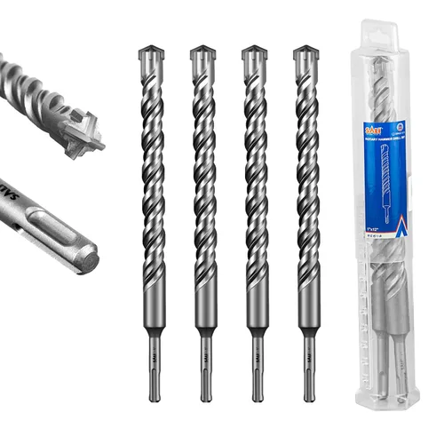 Vista 28 de SALI 10 brocas de martillo giratorio SDS Plus de 1/2 x 6 pulgadas, kit de broca para hormigón, material de carburo de doble rosca de tipo cruzado