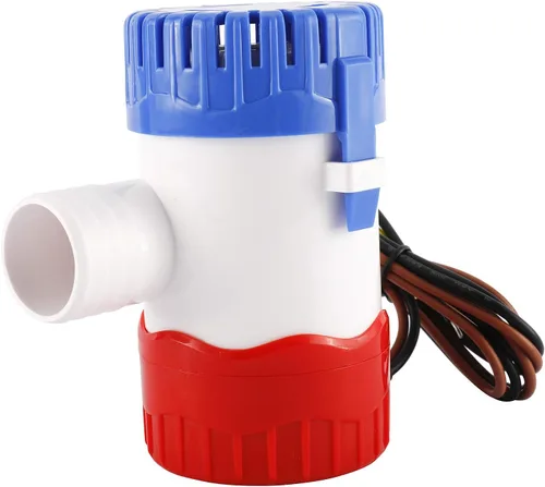 Vista 7 de DasMarine 1100GPH 12V 3.2 AMP 5.0 AMP Fusible 1.142 in ID manguera eléctrica marina sumergible sumidero bomba de agua de sumidero de sentina
