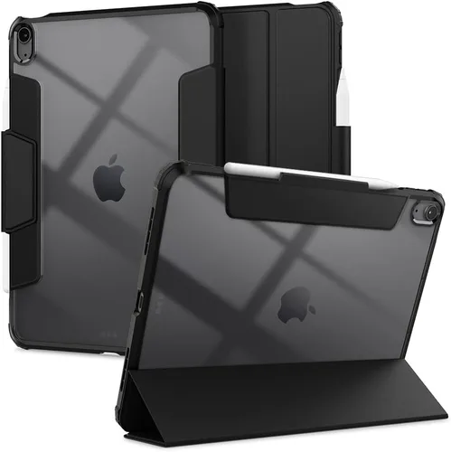 Vista 18 de Spigen Funda para iPad 10.2, iPad de 9ª/8ª/7ª generación (2021/2020/2019), Ultra Hybrid Pro con parte trasera transparente y soporte para lápices