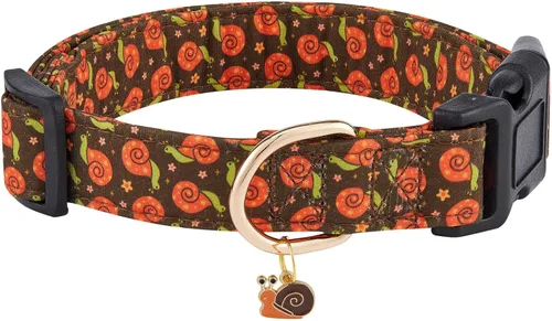 Vista 20 de Collar de algodón para perro, suave y lindo con diseño estampado de limón para hembras, hembras, machos, collar de mascota con hebilla ajustable