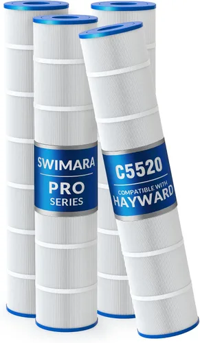 Vista 16 de Cartucho de filtro de piscina serie Pro, tela trilobal de 3 onzas, repuesto para Hayward CX550RE PA55 Unicel C-7656 Filbur FC-1240, compatible