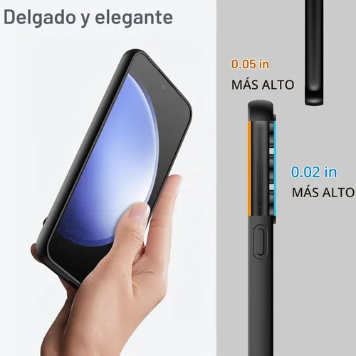 Vista 3 de JETech Funda delgada para Samsung Galaxy S23 FE, color negro