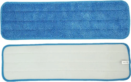 Vista 2 de Almohadilla de microfibra para trapeador de 18 pulgadas para mopas húmedas y secas, reutilizables, compatibles con el sistema de cuidado del suelo
