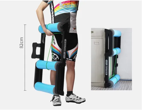 Vista 4 de Soporte de bicicleta para bicicleta, plataforma de montar en bicicleta de montaña, plataforma de entrenamiento interior para carreteras de montaña