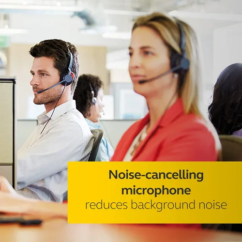 Vista 9 de Jabra Biz 2300 USB Duo Auriculares profesionales con cable para centro de llamadas