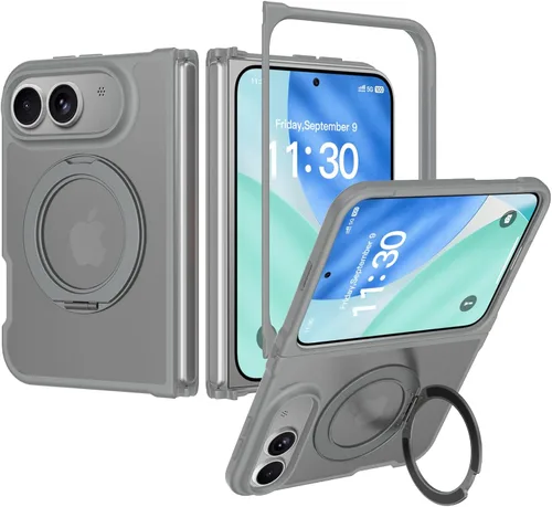 Vista 7 de Magnetic Case for iPhone Duo Support Wireless Charging,Black