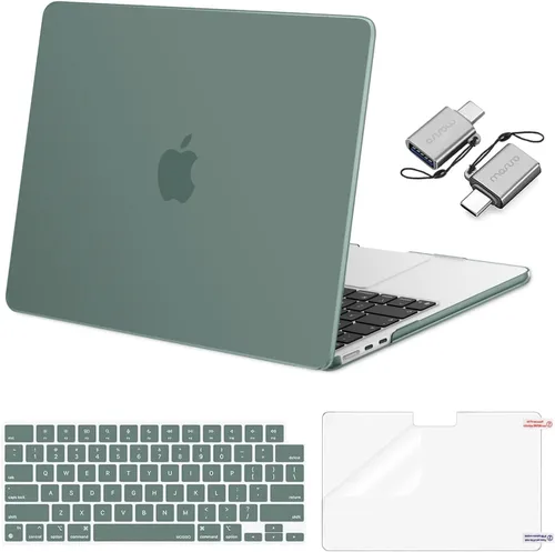 Vista 31 de Mosiso Funda para MacBook Air de 13 y 13.6 pulgadas, 2024, 2023 y 2022, M3 A3113, M2 A2681, Touch ID, carcasa rígida, cubierta de teclado, protector