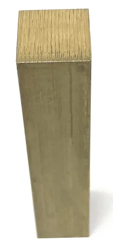 Vista 3 de Metal Magery Cuchillo de barra cuadrada de latón para hacer barra de latón de 1 "x 1" x 5