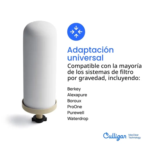Vista 4 de Culligan Sistema de filtro de agua por gravedad MaxClear - Microplásticos acabado cepillado