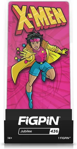 Vista 4 de FiGPiN Clásico Jubilee X-Men serie animada #435 3" Pin esmaltado coleccionista