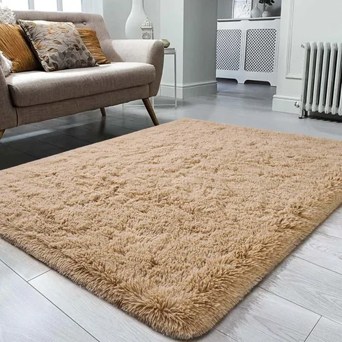 Vista 48 de Ompaa Alfombra Esponjosa, Alfombras de Área Súper Suaves y Peludas para Dormitorio y Sala de Estar - 6' x 9' Alfombra Grande de Felpa Peluda Shag