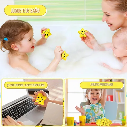 Vista 2 de Jerify 60 mini bolas de espuma de estrellas para niños y adultos a granel