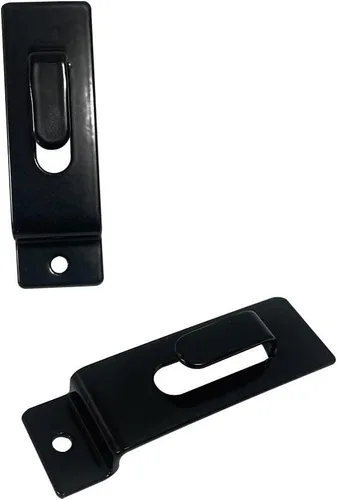 Vista 4 de Gancho de muesca simple Slatwall ganchos, negro, juego de 25 piezas