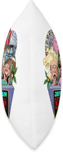 Vista 2 de JEFF DUNHAM Columbus, OH (2023) - Almohada de 18 x 18 pulgadas, multicolor