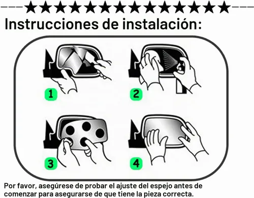 Vista 8 de WLLW Reemplazo de cristal de espejo para Chevy GMC 1992's – 2000's camión izquierdo lado del conductor