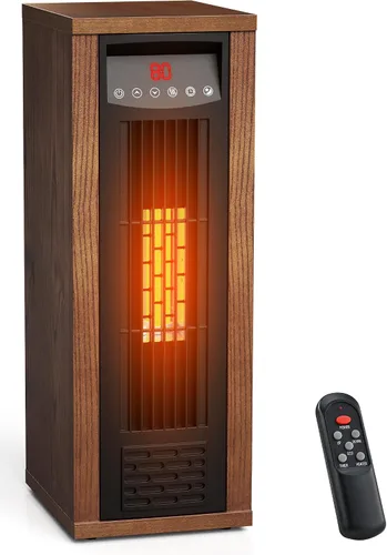 Vista 8 de Air Choice - Calentador de Espacio Infrarrojo, Calentador Eléctrico Portátil de 1500W con Control Remoto y Termostato, Calentador de Torre