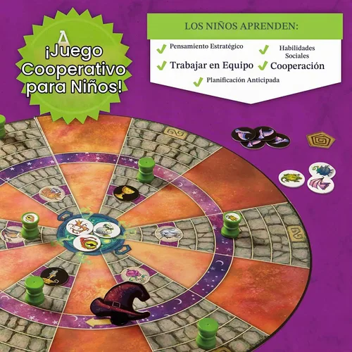 Vista 6 de Peaceable Kingdom Busqueda del caldero galardonado Juego de Pociones y hechizos Cooperativa Para Niños