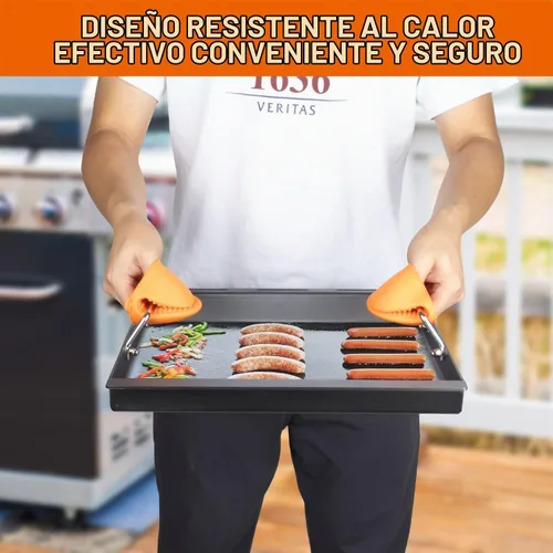 Vista 7 de DELSbbq Plancha de tamaño completo de 17" para parrillas de gas Charbroil