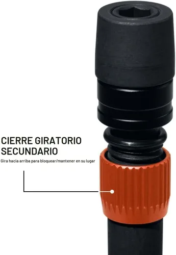 Vista 4 de Klein Tools 31088 Extensión de doble bloqueo de 6 pulgadas, soporte para brocas de impacto de vástago hexagonal de 1/4 pulgadas, mecanismo