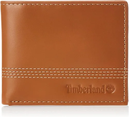 Vista 2 de Timberland - Cartera de piel para hombre diseño de cartera con llavero a juego