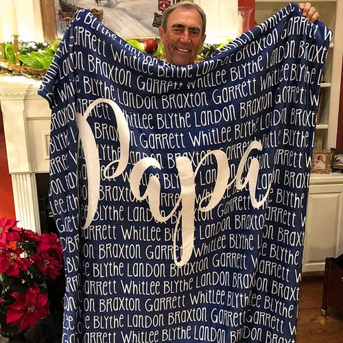 Vista 7 de Manta personalizada con nombre para bebés y adultos, manta personalizada con nombre para el día de la madre, el mejor regalo para mamá, papá, Abuela