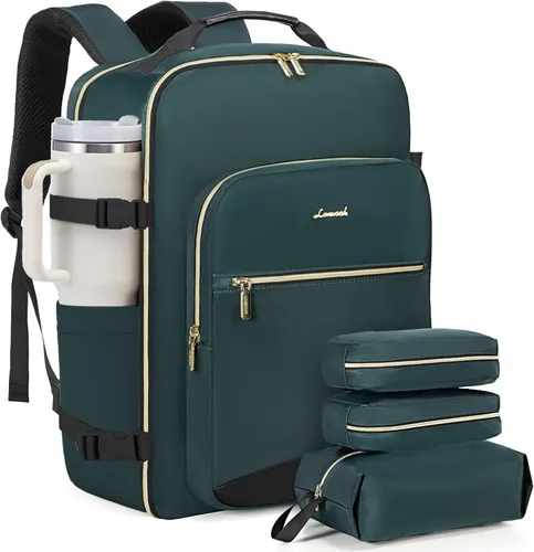 Vista 15 de LOVEVOOK Mochila de viaje para llevar a bordo, Mochilas de viaje