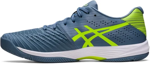 Vista 4 de ASICS Solution Swift FF para hombre, Azul aceroverde peligro
