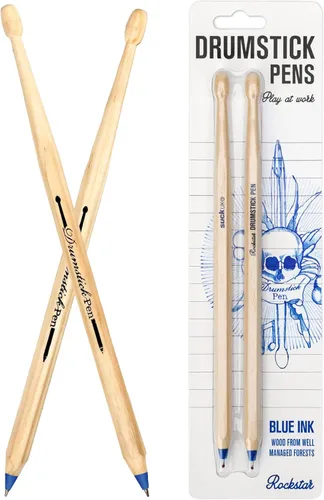 Vista 8 de Suck UK Bolígrafo Baqueta - Regalos de Baterista para Hombres - Regalos Para Bateristas - Accesorios de Batería - Bolígrafo de Madera