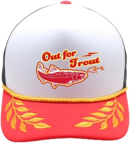 Vista 60 de ThatsRad Out for Trout Corduroy Snapback Sombrero Gorra Pesca con Mosca Pescador