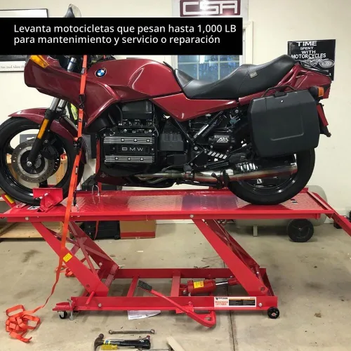 Vista 4 de Titan ramps 1.000 libras Tabla elevadora de motocicleta hidráulica muy resistente.