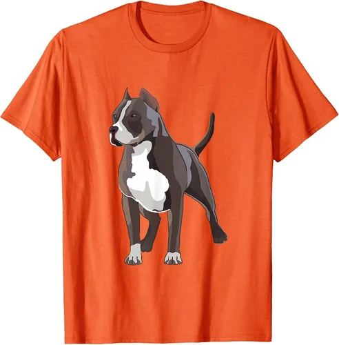Vista 10 de American Bully Dog Holder Illustration for Dog Lovers T-Shirt Negro