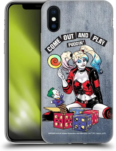 Vista 38 de Head Case Designs Funda de gel suave con licencia oficial de Batman DC Comics Bubblegum Harley Quinn Graphics compatible con Apple iPhone 7