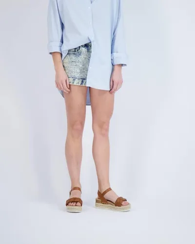 Vista 6 de CUSHIONAIRE Sandalia de cuña tejida Mae para mujer