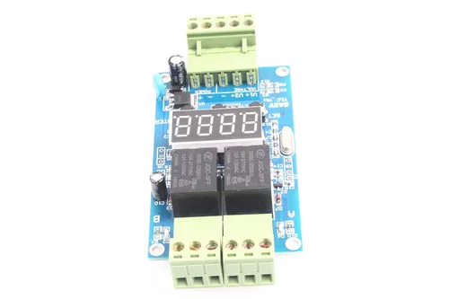 Vista 4 de NOYITO Módulo de relé de tiempo programable de 2 canales Relés duales activados a su vez o individualmente Placa de control de detección de voltaje