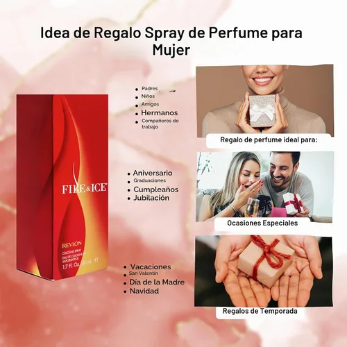 Vista 6 de Revlon Fire & Ice Perfume para mujer, Eau de Colonia en aerosol, 1.7 onzas