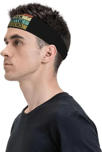 Vista 2 de Cat Dad The Man The Myth The Legend Headband for Men Women Sports Sweatband for Fitness Exercise Moisture Wicking Running Yoga Hairbands